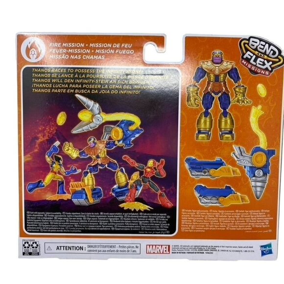 Marvel Avengers Bend and Flex Missions Thanos Fire Mission Figure - Picture 5 of 10